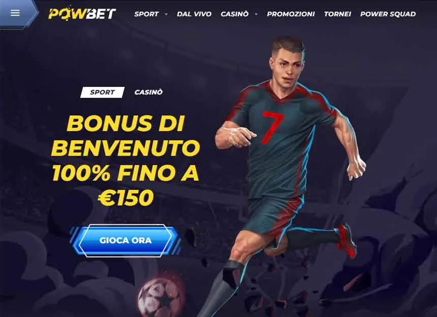 PowBet Casino Üdvözlő Bónusz